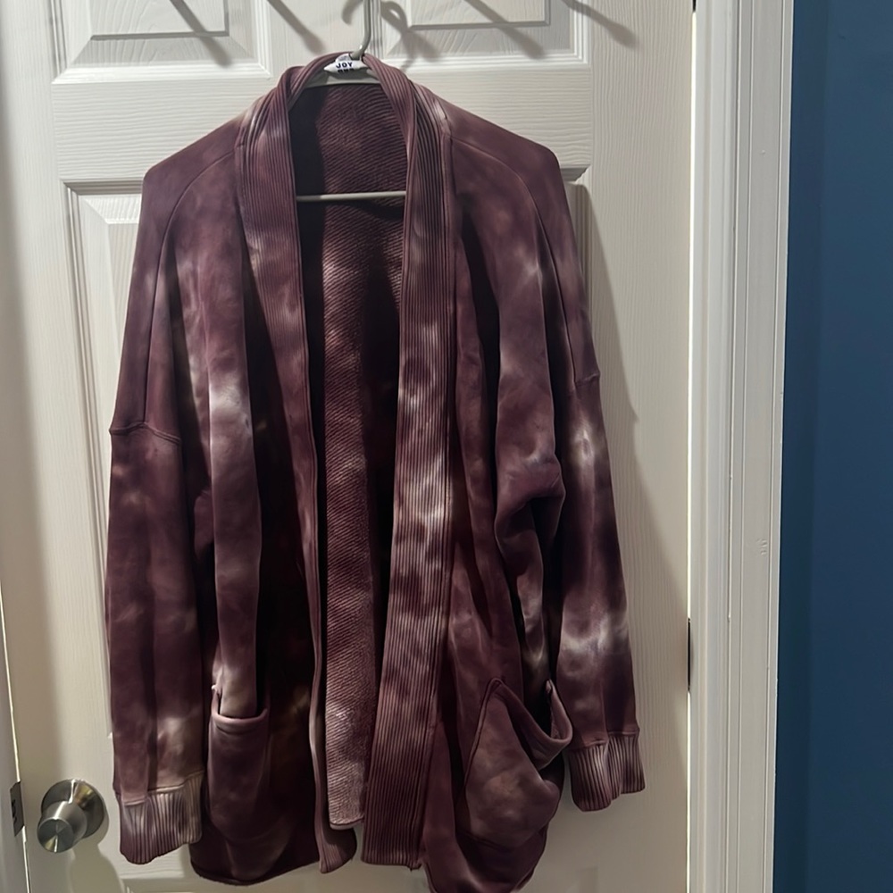 JoyLab Purple Tie Dye Sweater